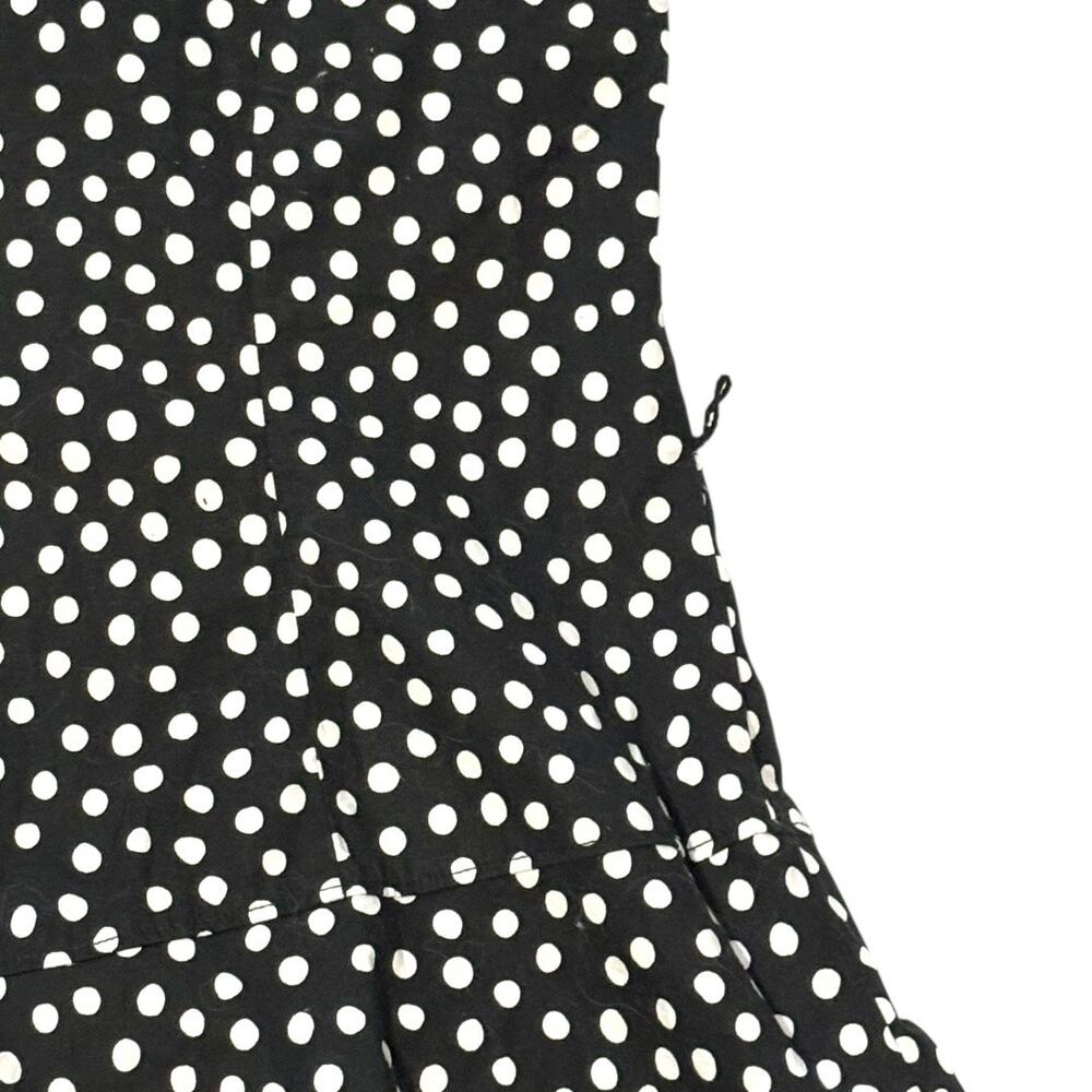 Tailored Polka Dot Dress - 14edium Sleeveless Classic Midi Fit & Flare - Picture 9 of 16